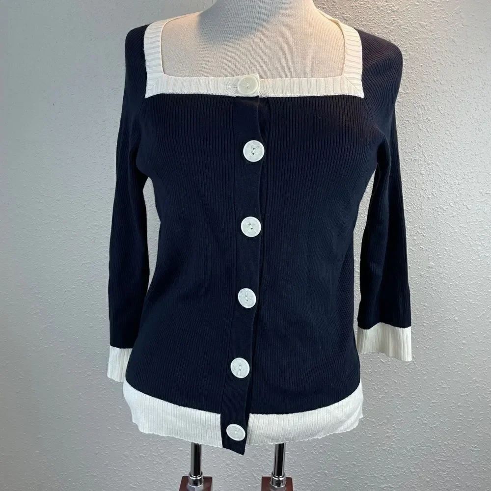 NWT Nine & Company Cardigan Sweater Top Size M